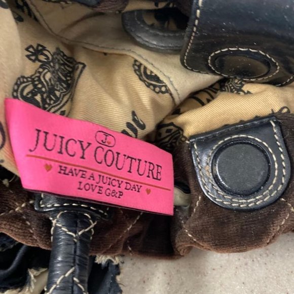 SOLD on Ebay Vintage Day Dreamer Y2K Diamond Quilted Velvet W/ Leather Trims - Picture 7 of 9